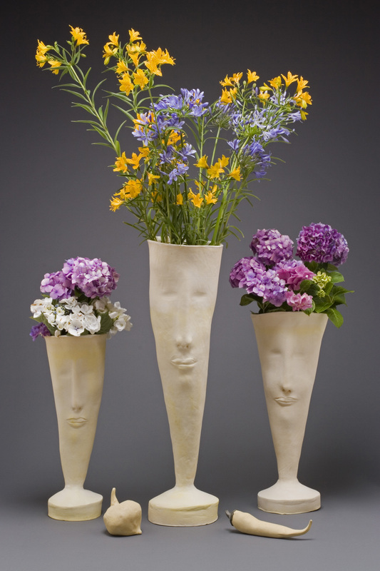 vases with faces