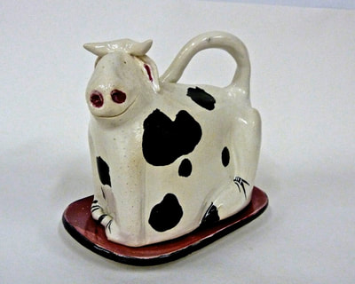 spotted cow butter dish
